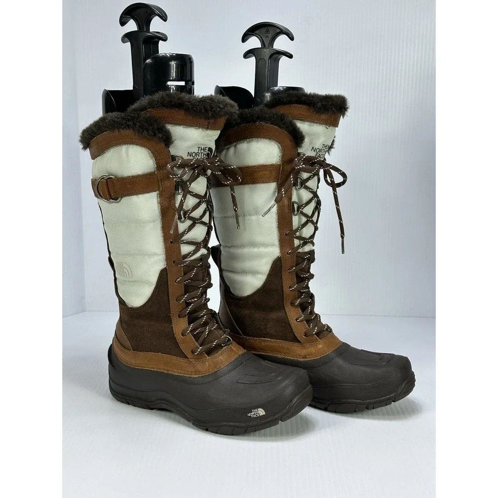 The North Face Shellista Lace Luxe Women's 6 Tall Winter Boots Faux Fur